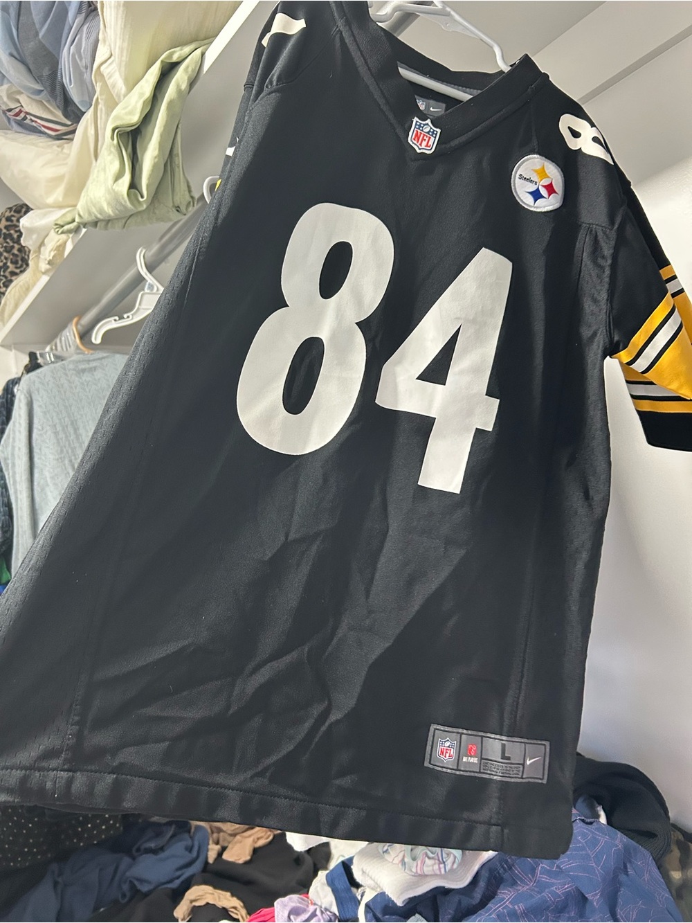 Nike Kids Pittsburgh Steelers #84 Brown Black and Gold Jersey